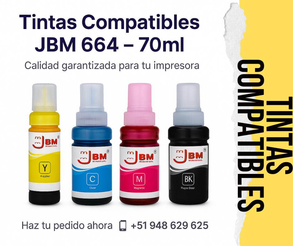 Tintas compatibles JBM-664 70ml
